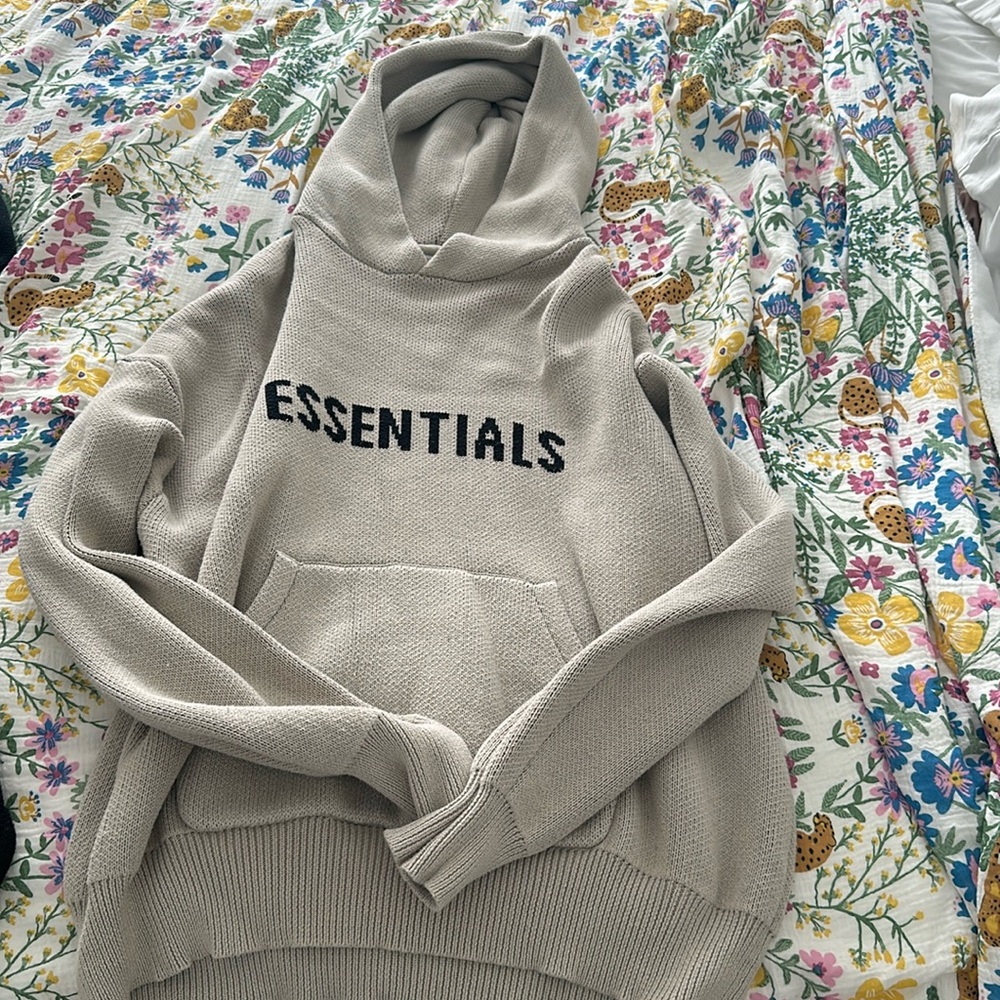 Essentials knit hoodie